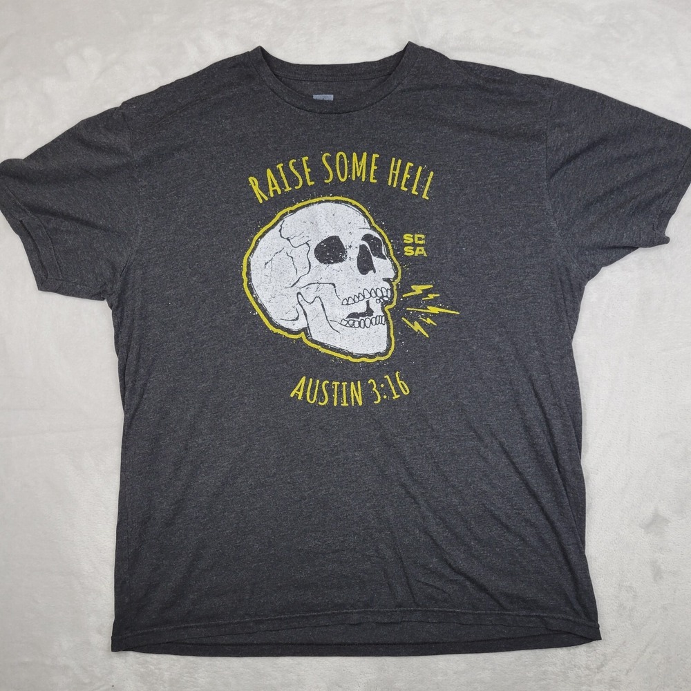 Stone Cold Steve Austin Shirt Mens XXL WWE WWF Wrestling Attitude 316 Skull Hell